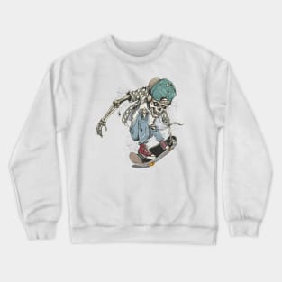 Halloween Skull Skate Crewneck Sweatshirt